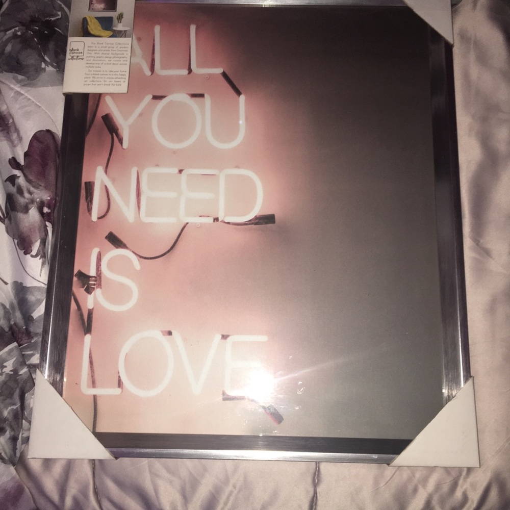 Pink canvas wall art